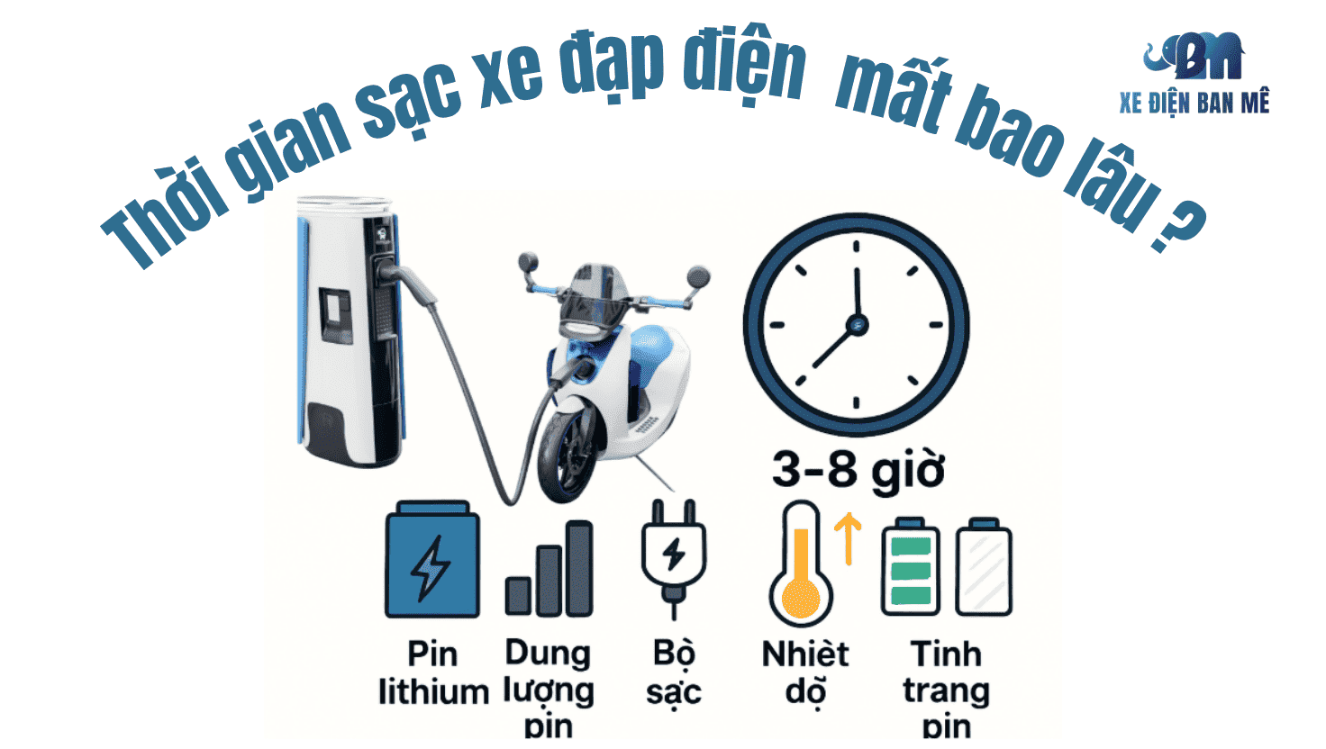 Thời gian sạc xe đạp điện mất bao lâu